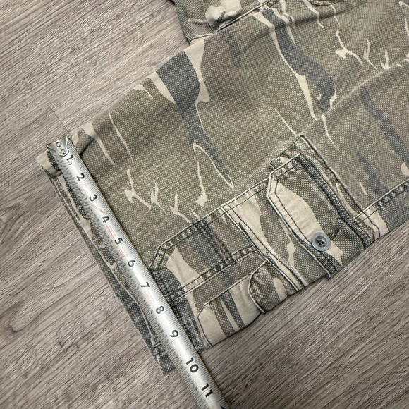 Iron Co Mens Y2K Camo Cargo Shorts Size 32 Text Mud Camo 1435620S Green Brown - Picture 8 of 11